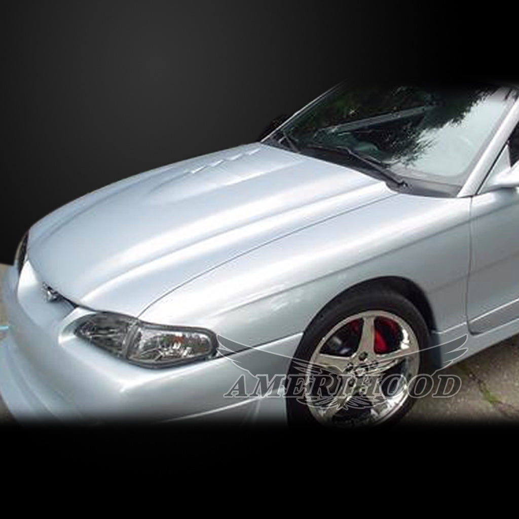 Ford Mustang 1994-1998 Type-1 Style Functional Heat Extraction Cooling Hood